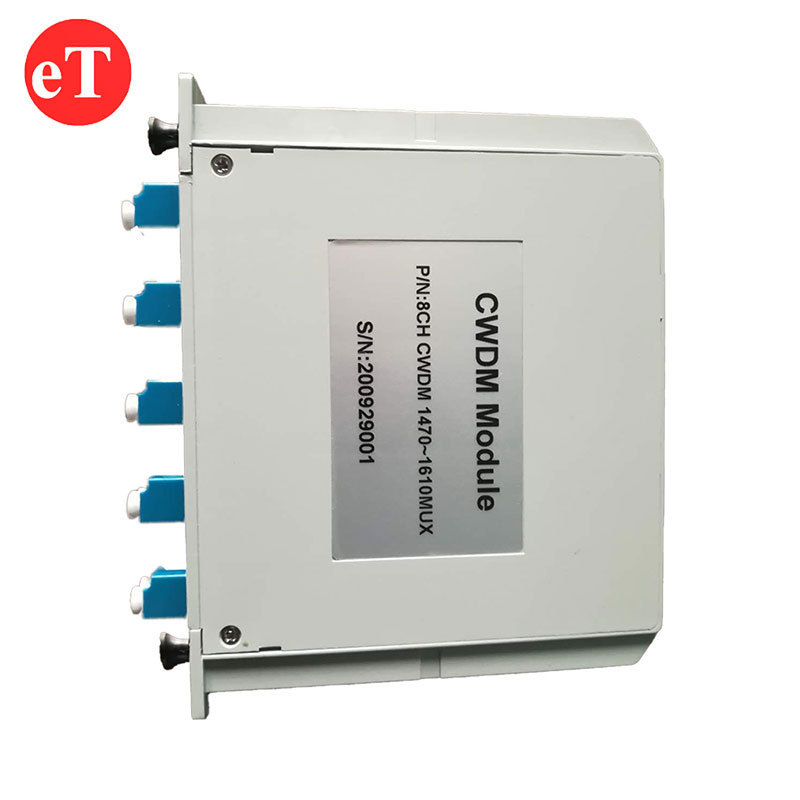 CATV EDFA 8CH 8Channels 1260~1620nm LGX Type Cassette WDM OADM Fiber Multiplexer Mux Demux Module CWDM