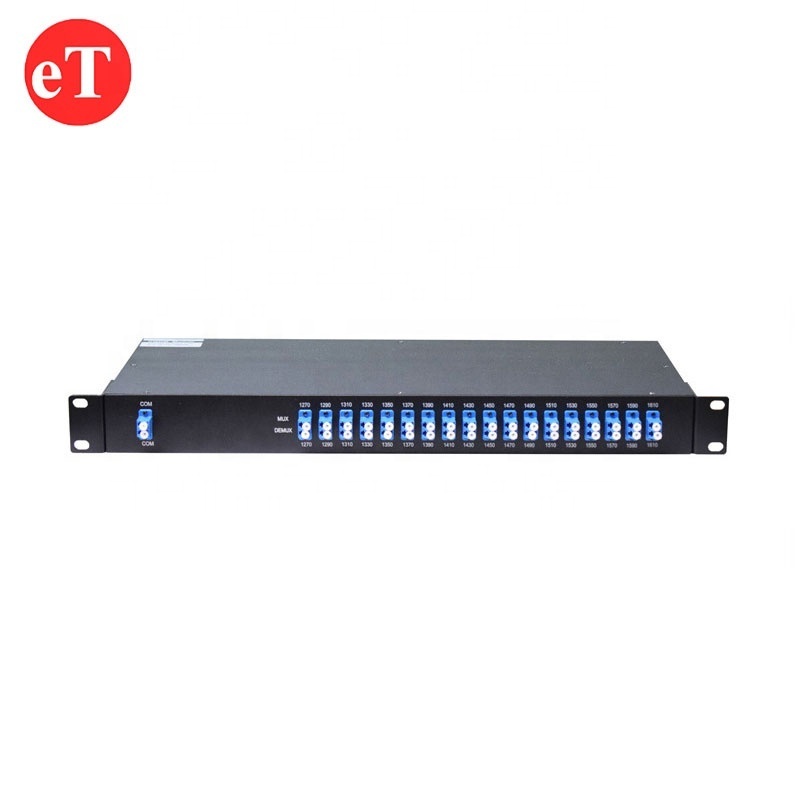 18Channels 1U 19inch Rack Mount Chassis IL 5.0dB WDM Filter Device OADM Mux Demux Module CWDM