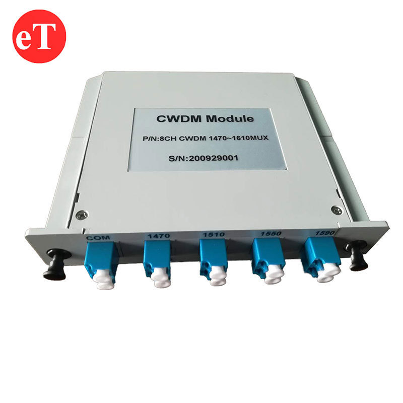 CATV EDFA 8CH 8Channels 1260~1620nm LGX Type Cassette WDM OADM Fiber Multiplexer Mux Demux Module CWDM