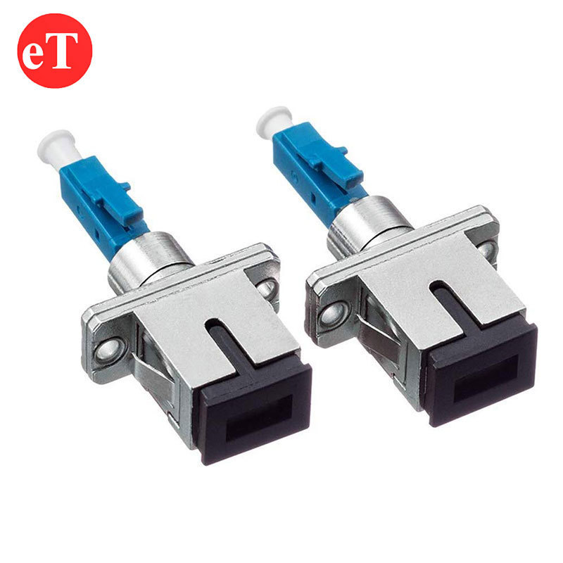 FTTH Single Mode 9/125um Simplex LC-SC LC UPC Male To SC UPC Female Hybrid Coupler Fiber Optic Adapters