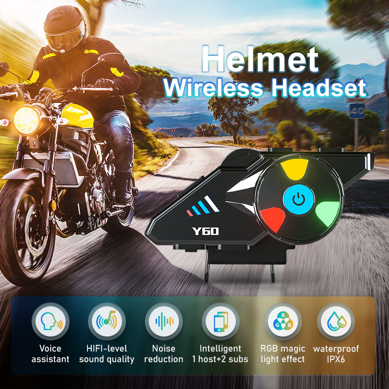 New cool BT5.0 Earphone with Wake up voive assistants Big Battery 1000MAH motorcycle bluetooth helmet for headset