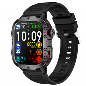 3ATM Newest 1.96 Inch Watch for Men Smart Watch 2024 QX11 Fitness Tracker Heart Rate with Blood Pressure Smartwatch