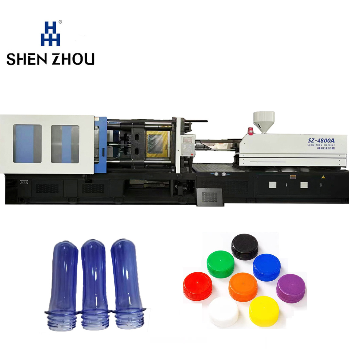 Plastic Pet Bottles Caps  Preform Making Injection Molding Moulding Machine