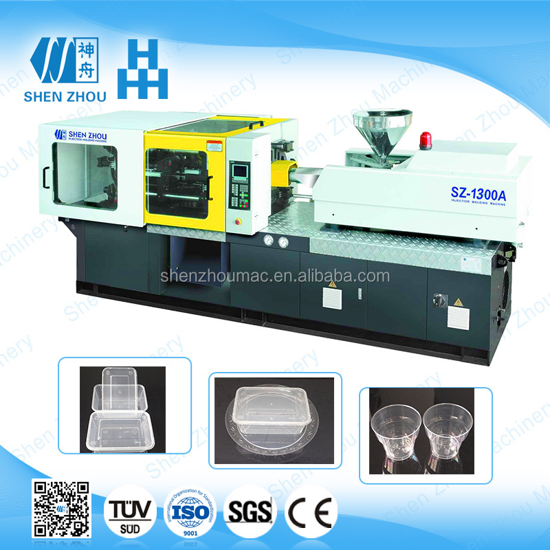 Disposable take away plastic food container making injection moulding machine