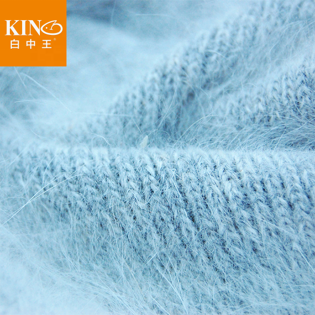 Wholesale 65% angora rabbit wool 35%Nylon blended yarn sweater yarn for knitting and hand knitting