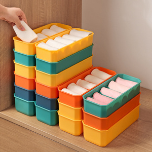 2023 Wholesale Socks Storage Box Underwear Underwear Storage Drawer Divided Organizer Box Bedroom