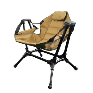 Camping Rocking Chair Park Swing Family Folding Chair Outdoor Beach Fishing Chair