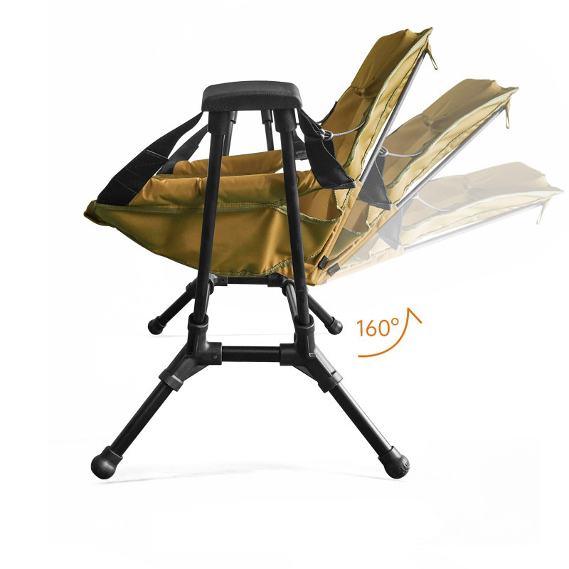 Camping Rocking Chair Park Swing Family Folding Chair Outdoor Beach Fishing Chair