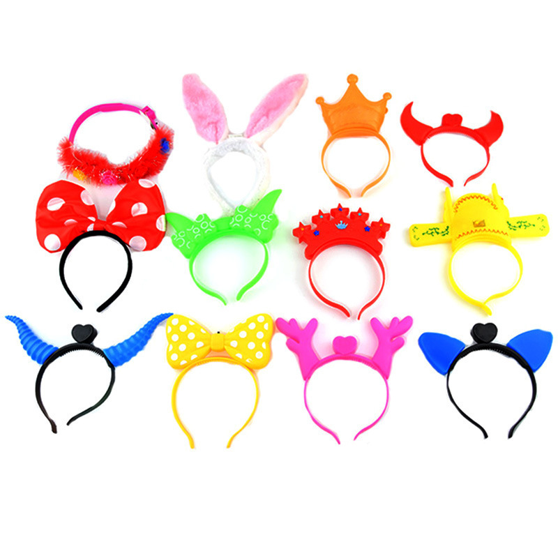 Customized Hot Sales Glow headwear, Cat ears glow toy wholesale Small gift horn hair head glow hoop