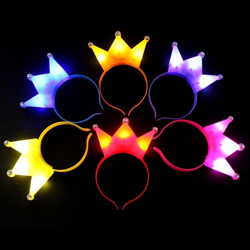 Customized Hot Sales Glow headwear, Cat ears glow toy wholesale Small gift horn hair head glow hoop