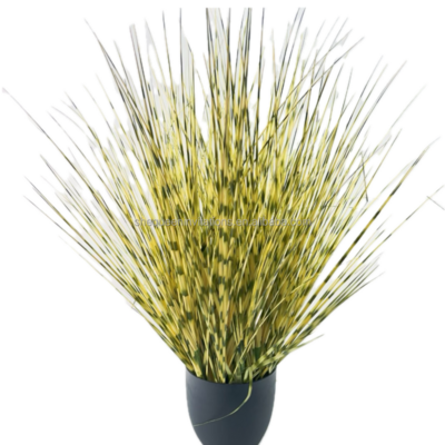 Garden home decor Artificial shrub plants with pot artificial onion grass