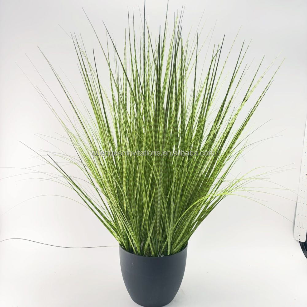 High quality artificial ornamental plants Interior decoration plastic artificial onion grass reed grass