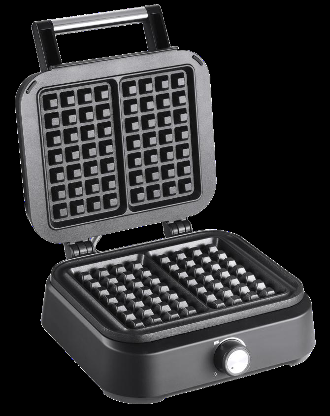 2 Slices Rectangular Sandwich Double Belgian Electric Waffle Maker