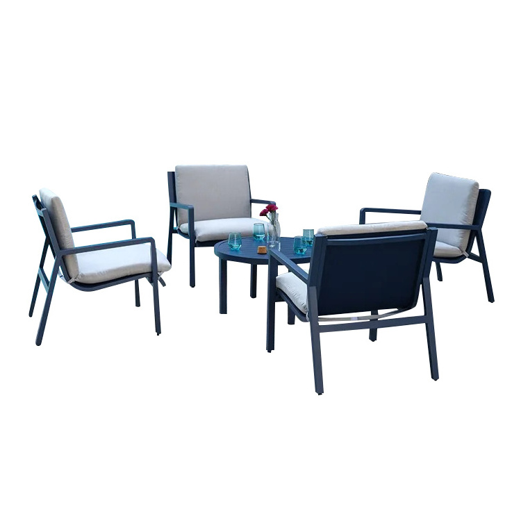 Attractive Price New Good Garden Sets Aluminium Swimming Pool Outdoor Furniture Morden Club Chair And Coffee Table