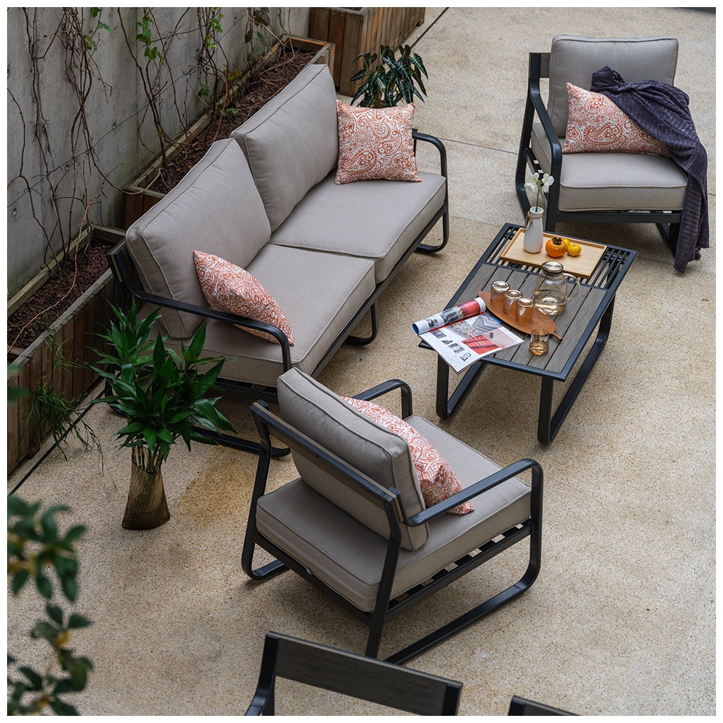 Wholesale High Quality Sofa Garden Chair Outdoor Garden Furniture Lightweight Sofa Sets