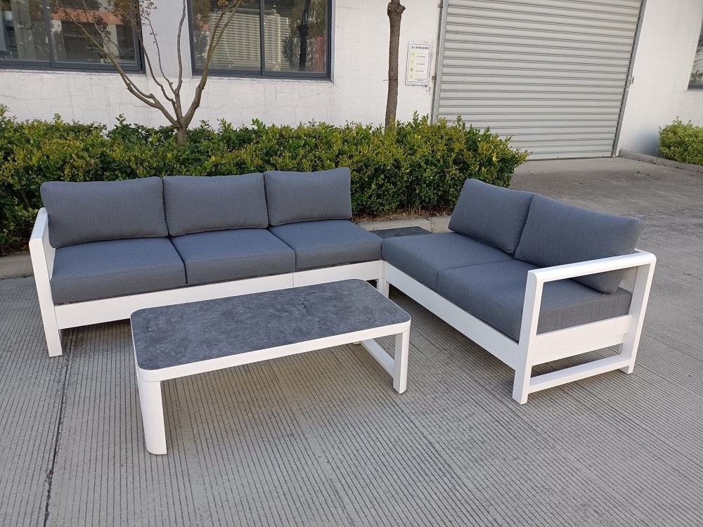 New creative design luxury patio outdoor furniture sofa set aluminum outdoor garden furniture