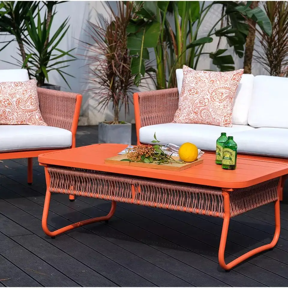 Best quality outdoor garden furniture aluminium weather resistant garden chair sofa set furniture