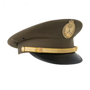 Factory Customized  Peak Cap Officer Peak Cap Good Quality Tactical Captain Hat