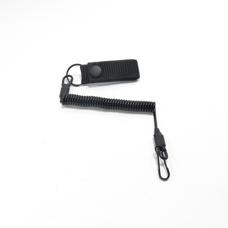 Heavy Duty Tactical Elastic Lanyard Quick Release Secure Spring Gun Sling Outdoor Tactical Elastic Nylon Gun Sling