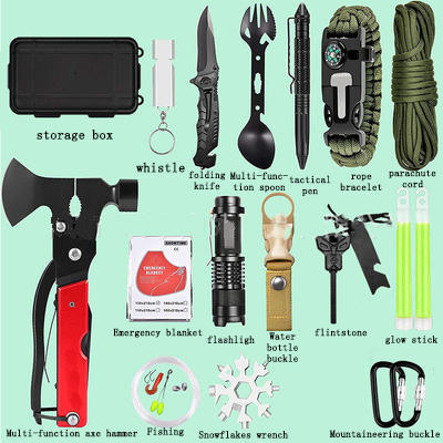 Tactical Gears Outdoor Camping Equipment Travel Survival Edc Kit Multifunctional Tools Earthquake Emergency Bags Kits