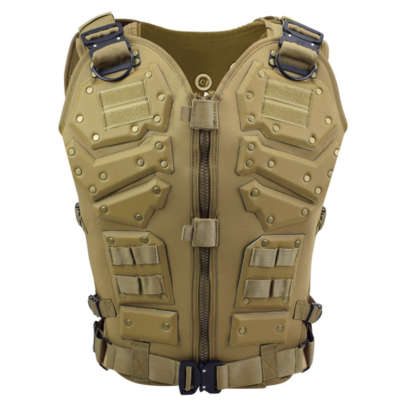 Transformer Crossdraw Protector Vests Black Mens Molle Tactical Vests For Cosplay Movie Costume CS Field Outdoor Combat Training