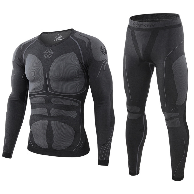 Base Layer Winter Custom Merino Wool Wholesale Men Women Seamless Cycling Sports Tactical Long Johns Thermal Underwear Sets