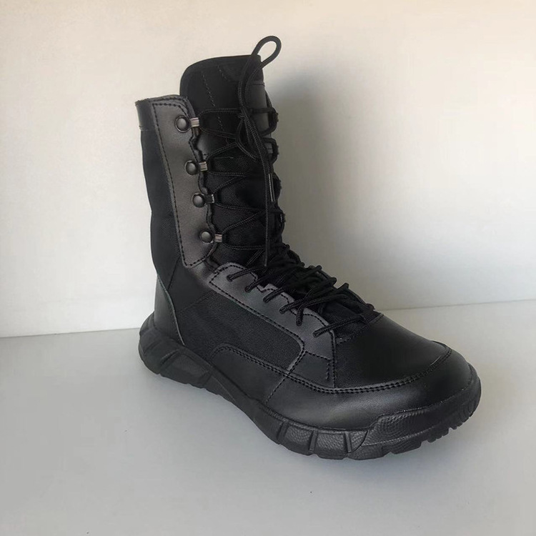 Leather Mid Cut Under Armour Black Mens Tactical Ankle Desert Steel Toe Safety Black Combat Hiking Shoes Boots For Men Women