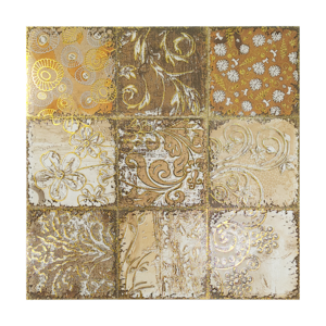 Foshan good price golden pattern tile for bathroom kitchen floor and wall