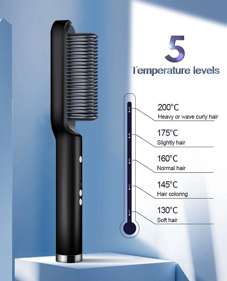 Hot Air Brush Electric Comb One Step Hair Dryer Fast Hair Straightener Hair Dryer and Volumizer Hot air Brush