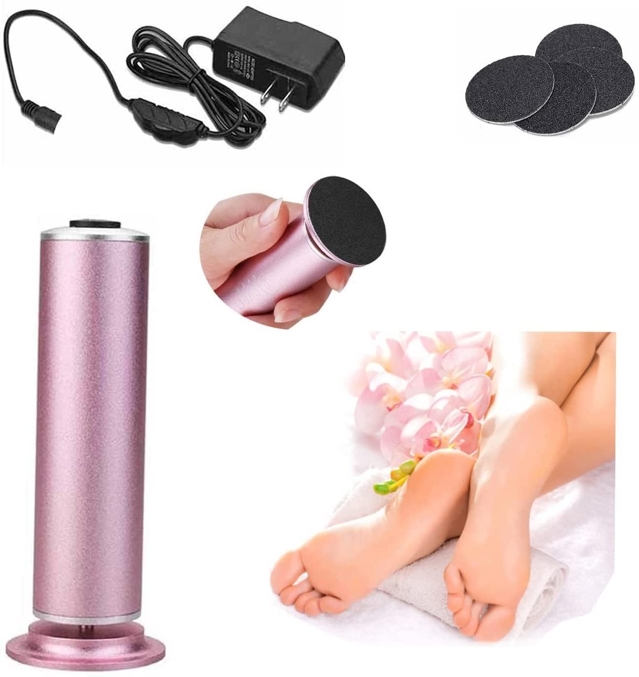 Rechargeable Electronic Foot Pedicure Electric Pedicure Nail Drill Callous Remover Kit Feet Care for Dead Hard