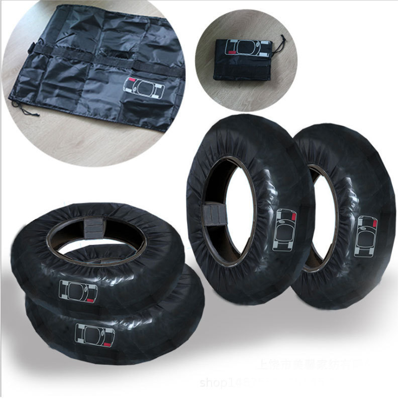 Tire Covers 4 Pack Tough Tire Wheel Protector for Truck, SUV, Trailer, Camper, RV