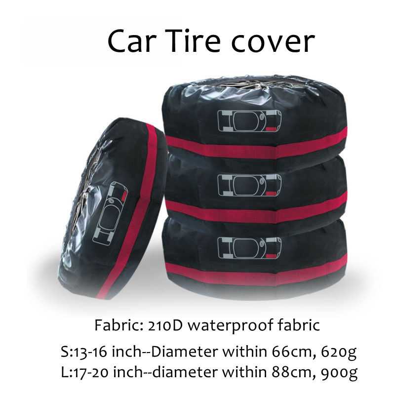 Tire Covers 4 Pack Tough Tire Wheel Protector for Truck, SUV, Trailer, Camper, RV