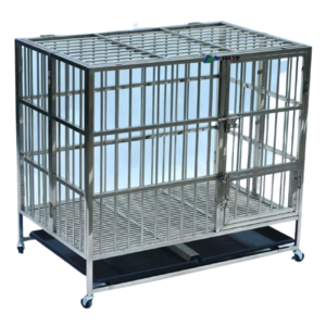 HF vet clinic cage for dogs pet kennel dog cage with wheels steel foldable dog cages crates