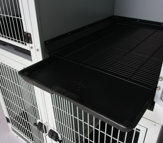 Wholesale black double-door durable folding pet cage foldable dog crate collapsible dog crate