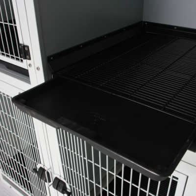 Wholesale black double-door durable folding pet cage foldable dog crate collapsible dog crate