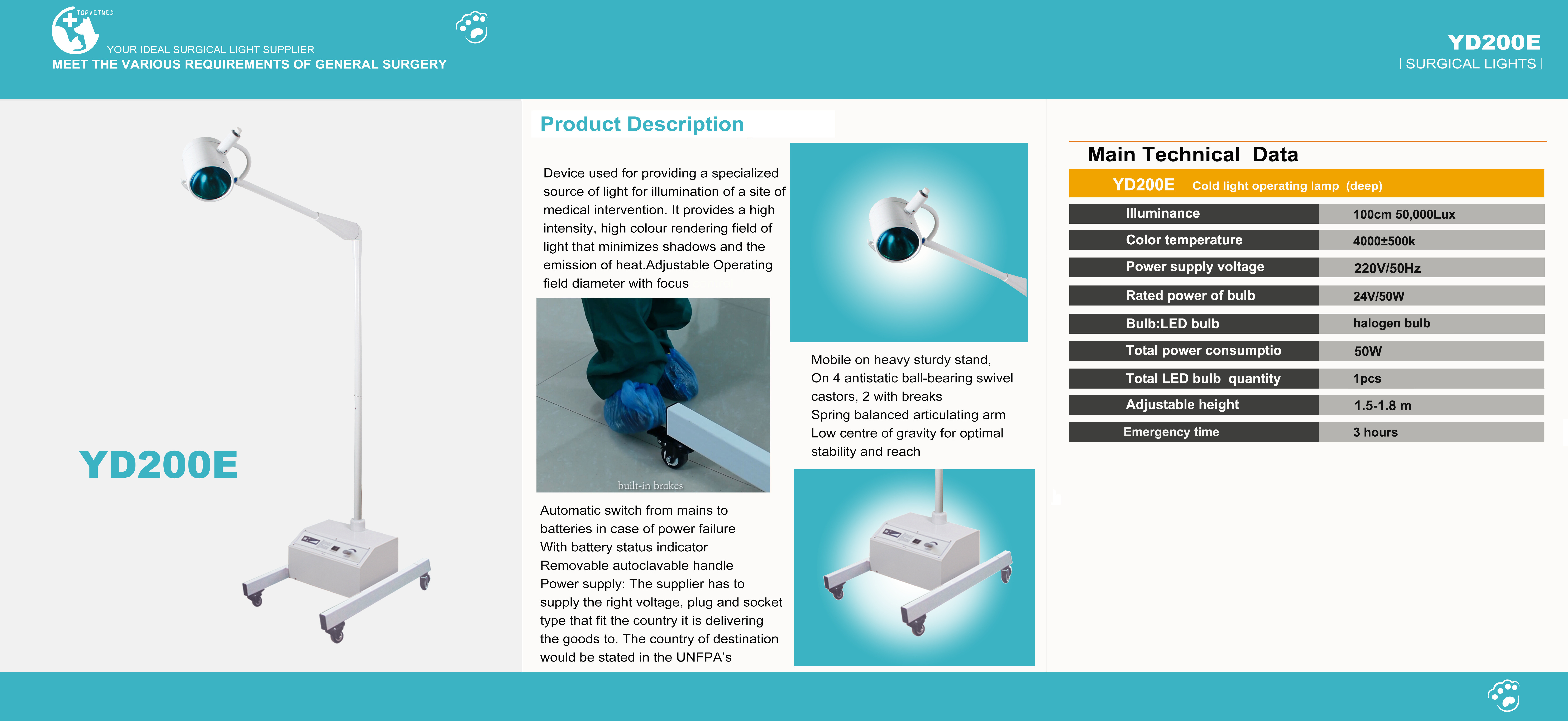 battery operated lamps Operation Lights LED Surgical LED Examination Medical Lamp Opfration Light