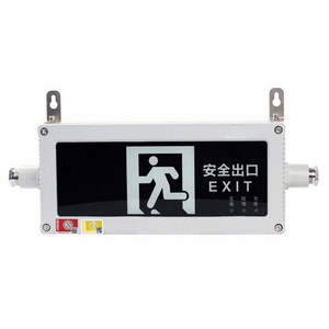 Aluminum 3W Explosion Proof Industrial IP66 Zone 1 Zone 2 Ex Exit Sign Exit Signs For Business With Battery Backup Emergency