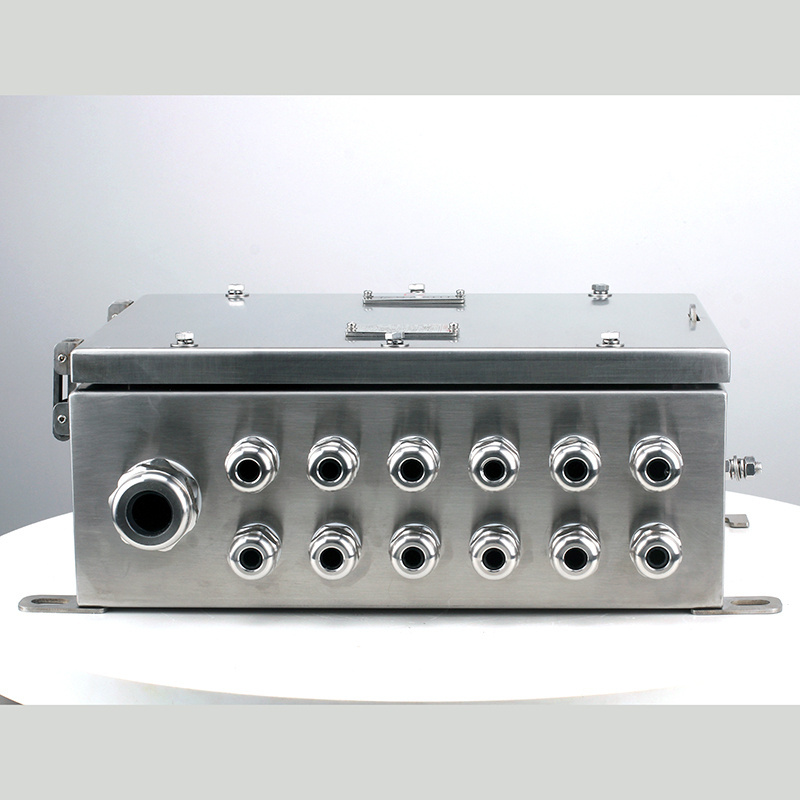 SS316L Stainless Steel Metal Explosion Proof Junction Box 13 Hole IP66 Gas Station Explosion-Proof Junction Box With Terminals