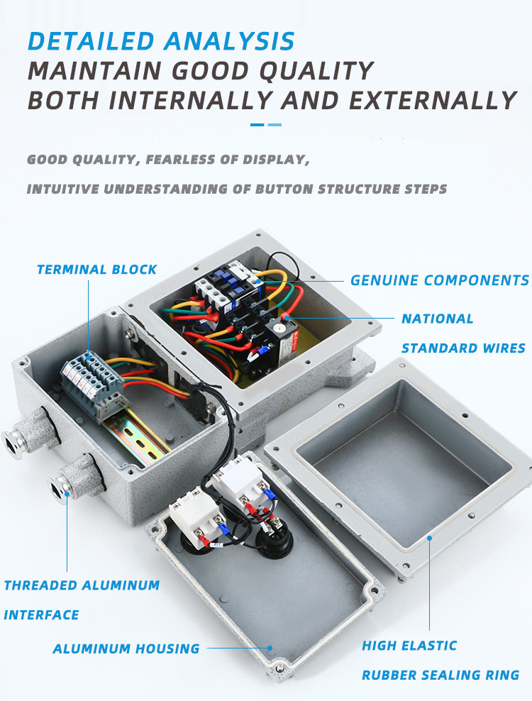 High Quality IP65 Waterproof Ex Explosion Proof Magnetic Starter Yueqing Explosion-Proof Starter