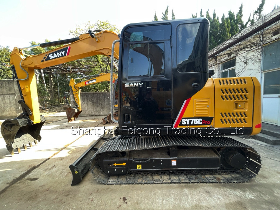 Good Quality Hot Sale Second-hand Excavator SANY SY75C Hydraulic Crawler Digger Machine Low Working Hours