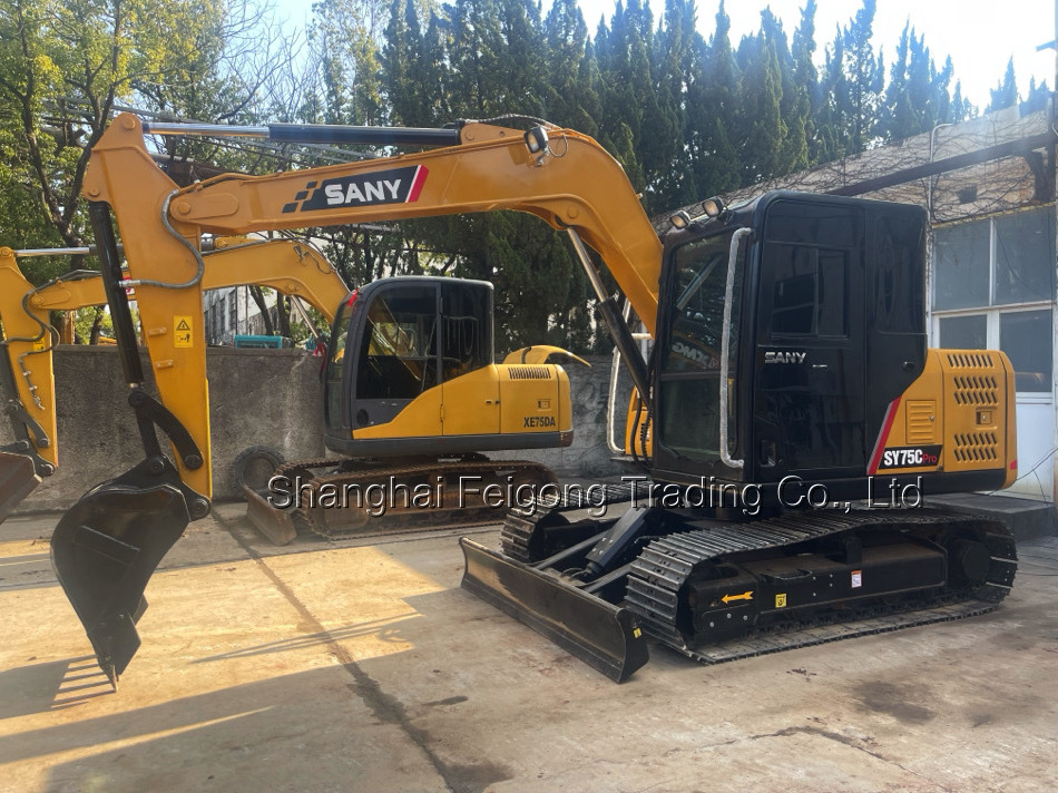 Good Quality Hot Sale Second-hand Excavator SANY SY75C Hydraulic Crawler Digger Machine Low Working Hours