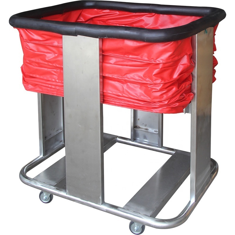 Warehouse shopping mall hospital goods carrier folding portable quiet flat trolley Customization