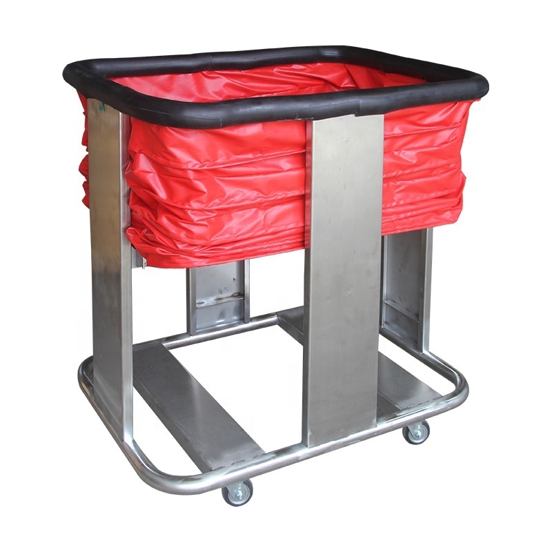 Warehouse shopping mall hospital goods carrier folding portable quiet flat trolley Customization