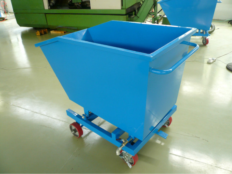 Fenghui light self-unloading iron scrap trolley metal garbage trolley for workshop cleaning