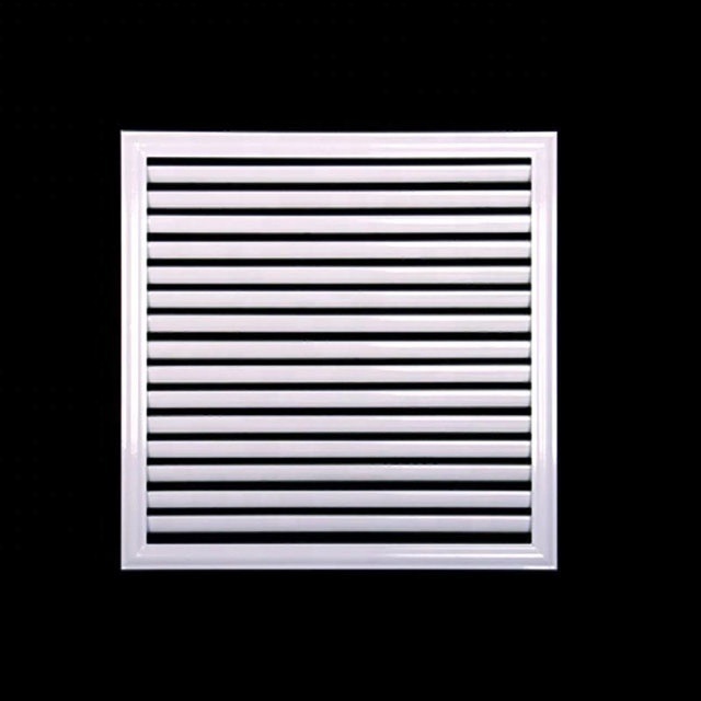 HVAC system linear slot air grille with obd air louver