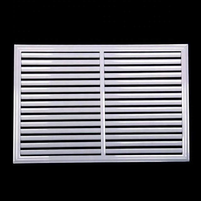 HVAC system linear slot air grille with obd air louver