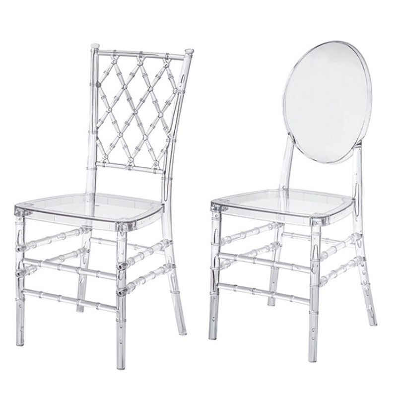 Mid Century Modern Nordic Throne Wedding Hotel Plastic Ghostrent    Event  Rental  Chairs Crystal Acrylic Dining Chair