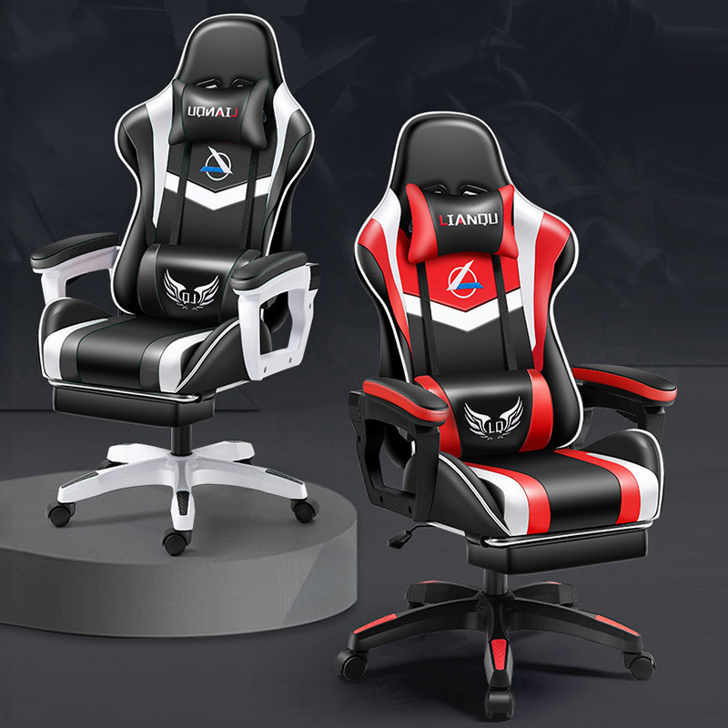 Fabric Pillow Gamer Chair Computer Racing Gaming Chair Hot Selling Professional Ergonomic Leather Minimalist PU Massage Chair /