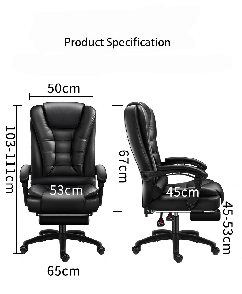 Cheap Leather Black Executive Swivel Office Chair Computer Silla Gamer Massager Ergonomic Recliner Gaming Comput Chairs