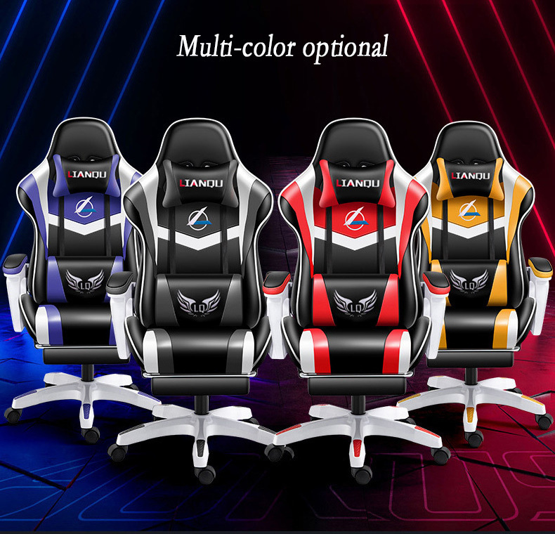 Fabric Pillow Gamer Chair Computer Racing Gaming Chair Hot Selling Professional Ergonomic Leather Minimalist PU Massage Chair /